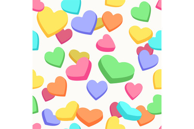 Valentine candy hearts pattern