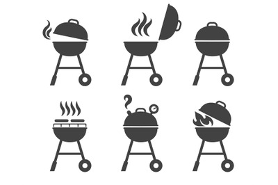 Barbeque grill icons