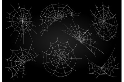 Cobweb icons set