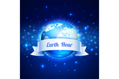 Earth Hour concept