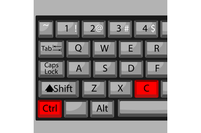 Combination of buttons keyboard