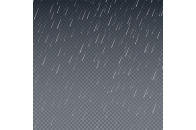 Rain vector wallpaper. Falling water drops isolated vector illustratio