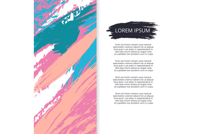 Bright abstract grunge poster or banner vector design