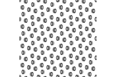 Automobile rubber tire, car wheel seamless pattern