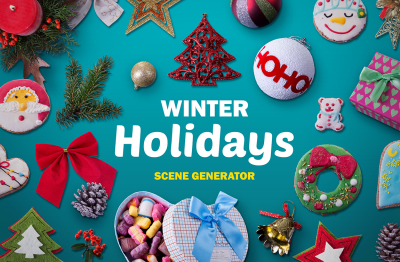 Winter Holidays scene generator