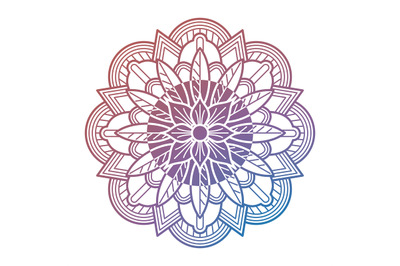 Meditation oriental mandala flower