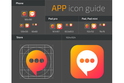 UI IOS button icons design guidelines for web and mobile app vector te