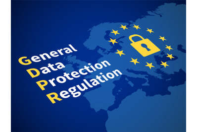 Gdpr general data protection regulation. Eu computer safeguard regulat