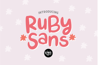 RUBY SANS a Sans Serif .OTF Font