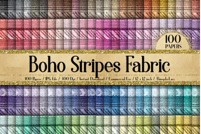 100 Tribal Boho Stripes Mexican Peruvian Digital Papers