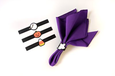 Halloween Napkin Ring Set | SVG | PNG | DXF