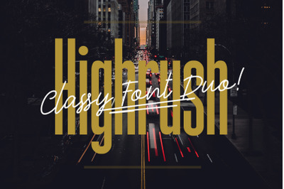 Highrush Font Duo