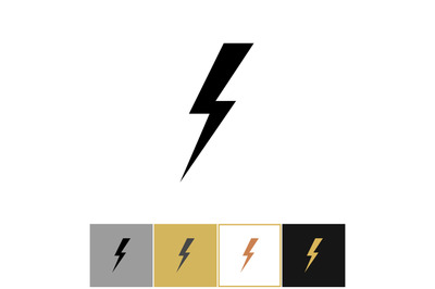 lightning bolt icon, flash