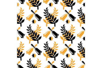 Vintage student graduate seamless pattern design