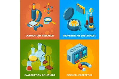 Science equipment. Chemistry testing research laboratory school class