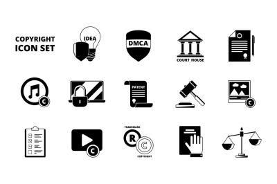 Policy copyright icon. Terms and conditions legal patent compliance st