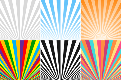 Collection of striped backgrounds.