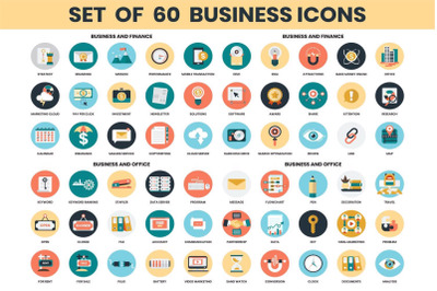 Business icons &amp; Objects Vector Set