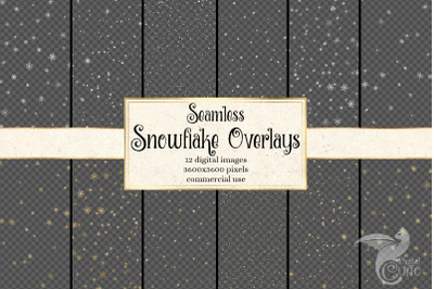 Seamless Snowflake Overlays