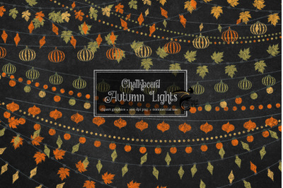 Chalkboard Autumn Lights