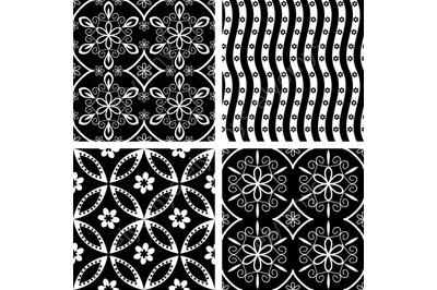 Seamless patterns set