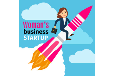 Businesswoman startup concept