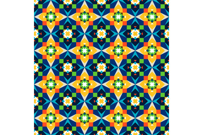 Geometric mosaic pattern