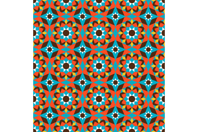 Geometric orange pattern