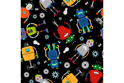 Cute robot pattern