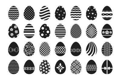 Vector easter egg icons