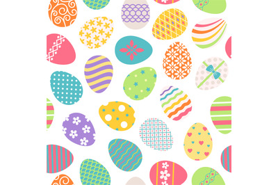 Easter eggs seamless pattern