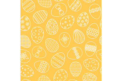 Easter eggs seamless pattern