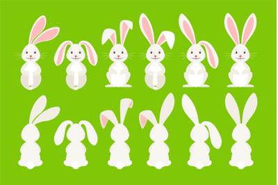 Cute easter cartoon bunny