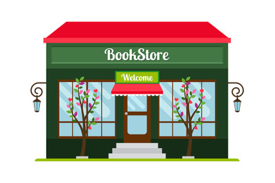 Book store facade icon