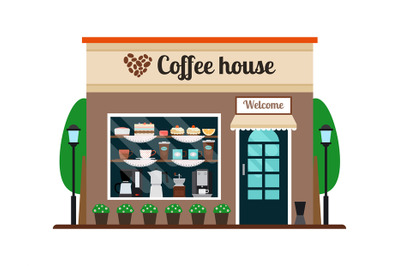 Coffee house store front