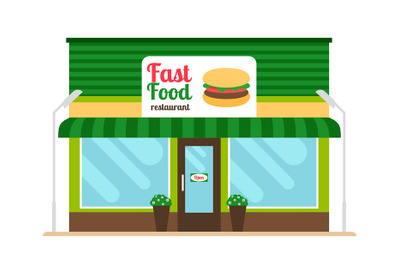 Fast food restaurant store front