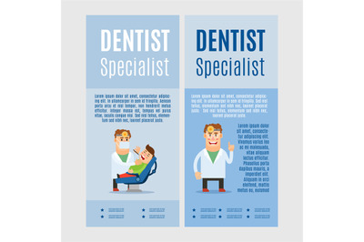 Dentist specialist vertical flyers