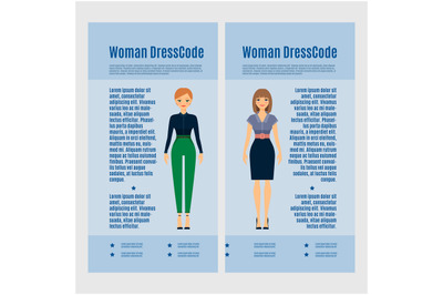 Woman Dress Code brochure design