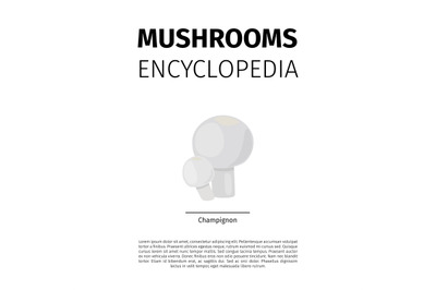 Champignon mushroom illustration