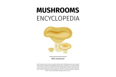 Milk mushroom illustration