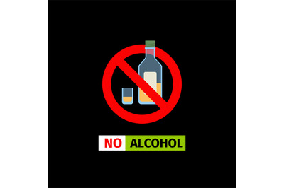 No Alcohol sign