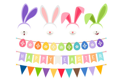 Easter party decoration elements