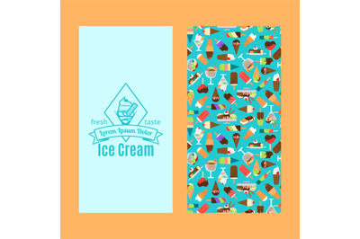 Ice cream vertical flyer design