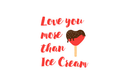 Positive poster with ice cream