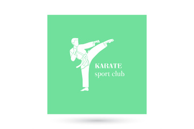 Karate sport club logo design