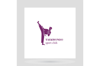 Taekwondo sport club logo design