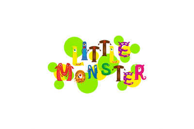 Little monster print design