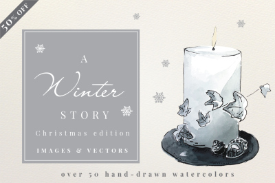 A Winter Story - Watercolors