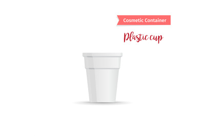 Download Plastic Cup Mockup Front View Yellow Images