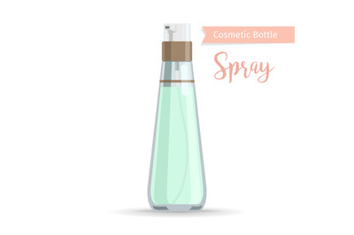 Cosmetics bottle product for spray